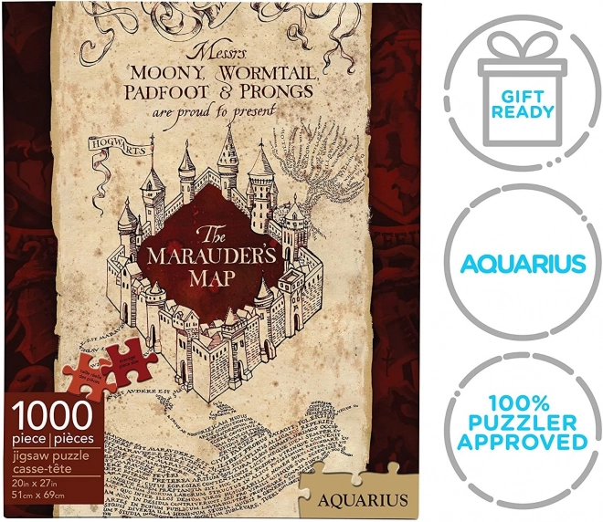 Harry Potter Hogwarts Karte Puzzle von Aquarius, 1000 Teile