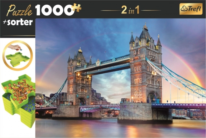 Trefl Puzzle Tower Bridge London 1000 Teile mit Sortierer