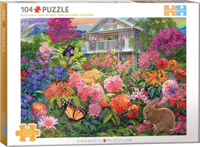 Puzzle Kaninchengarten 104 Teile