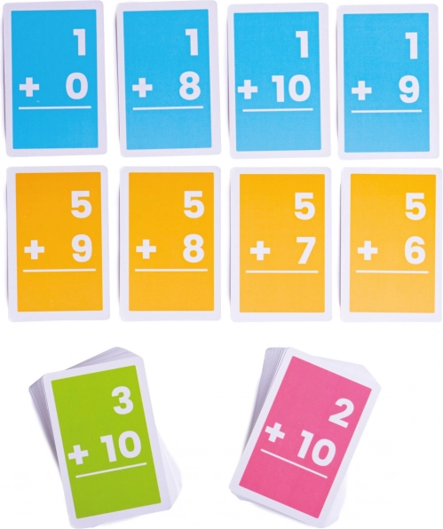 Bigjigs Toys Kartenset für Addition 1-10