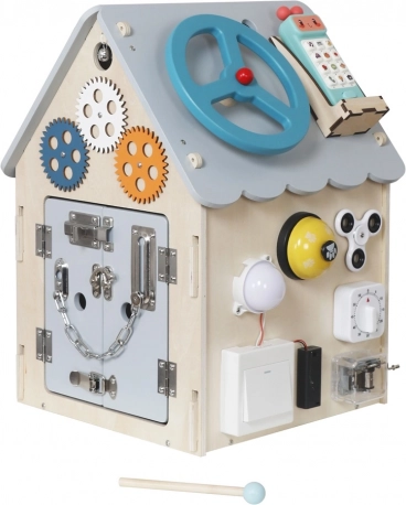 Activity-Board Häuschen für Kinder 2Kids Toys – Grau