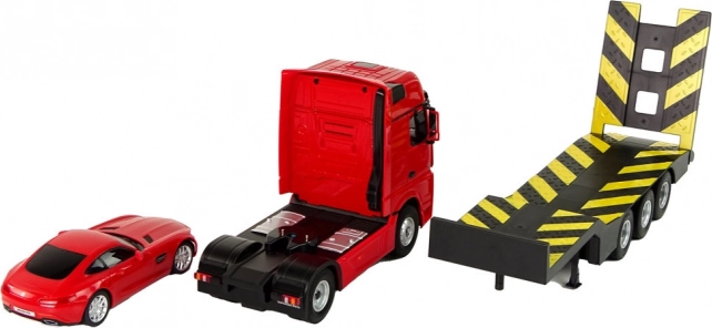 R/C Auto Mercedes-Benz mit Anhänger - rot