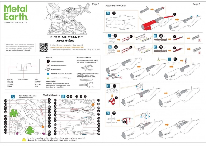 3D-Puzzle P-51D Mustang Sweet Arlene