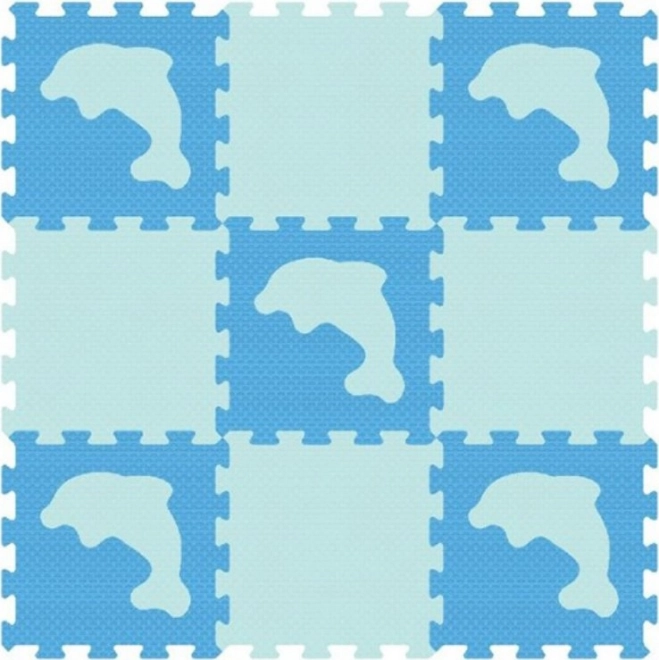 Puzzlematte Delfine aus Schaumstoff