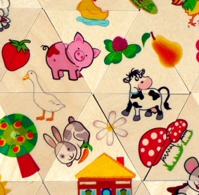 Bauernhof Mosaik Puzzle 24 Teile für Kinder