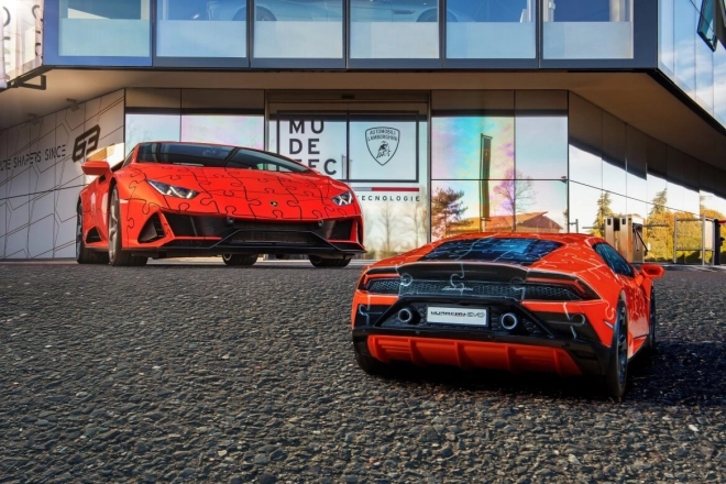 Lamborghini Huracán Evo 3D Puzzle - Grün