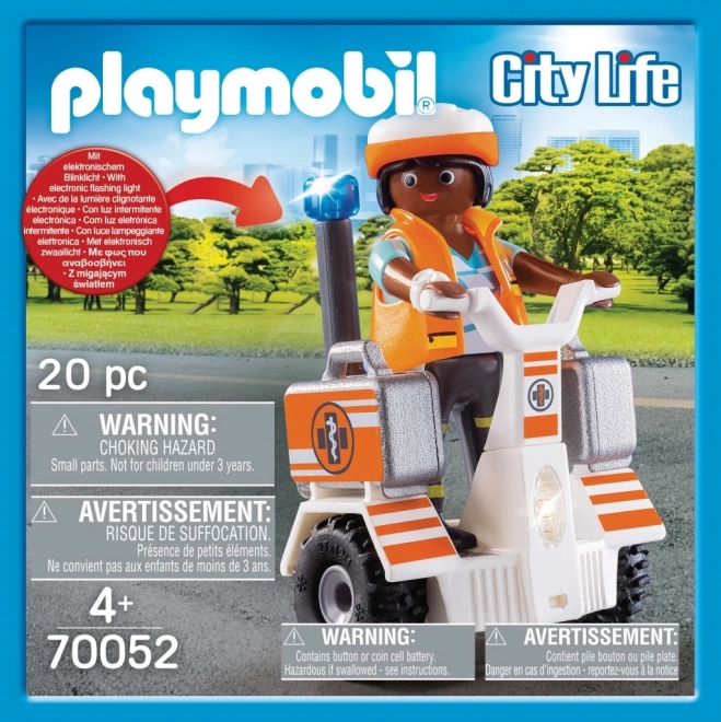 Playmobil City Life Rettungs-Einsatzmotorrad mit Lichtern