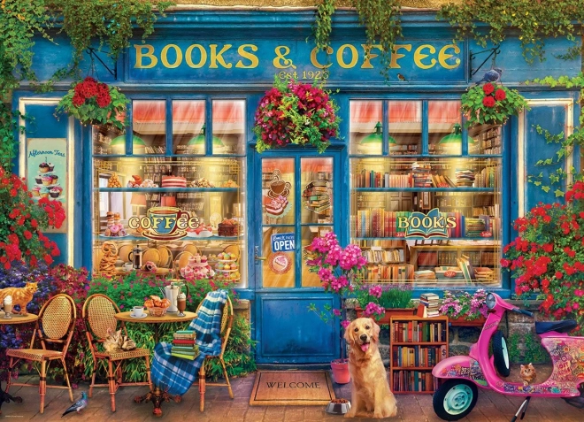Eurographics Puzzle Bücher und Kaffee 1000 Teile