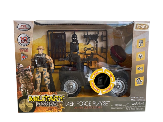 Soldatenfigur und Zubehör