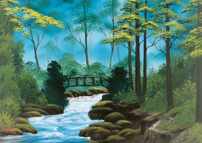 Bob Ross Puzzle - Einsame Brücke 1000 Teile