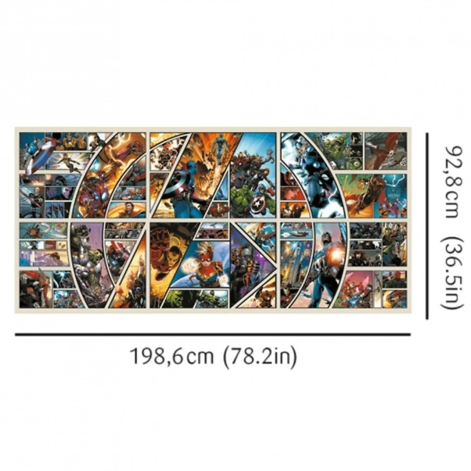 Puzzle MARVEL Avengers: Durch das Comic-Universum 9000-teilig