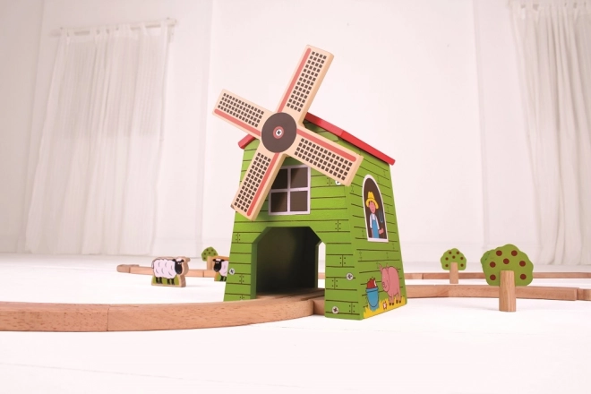 Windmühle für Spielzeugbahn
