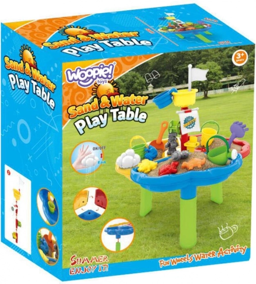 WOOPIE Wasserspieltisch und Sandkasten 3in1 Piratenschiff