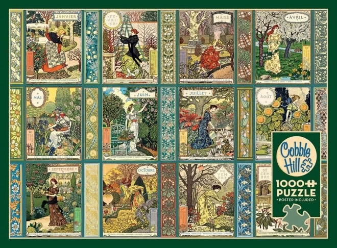 Cobble Hill Puzzle Jardiniere: Gartenkalender 1000 Teile