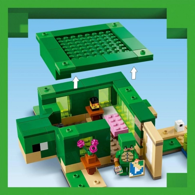 Lego Minecraft Schildkröten-Strandhaus