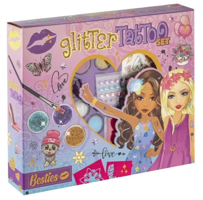 Glitzer-Tattoo Set für Kinder