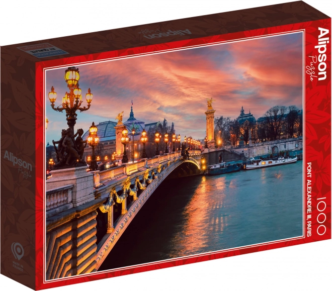Alipson Puzzle Most Alexandra III, Paris 1000 Teile