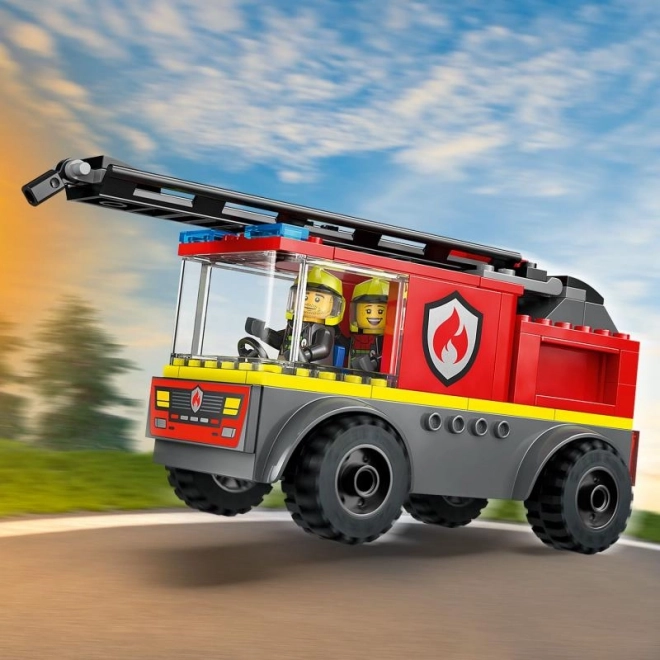 Lego Feuerwehrwagen mit Leiter