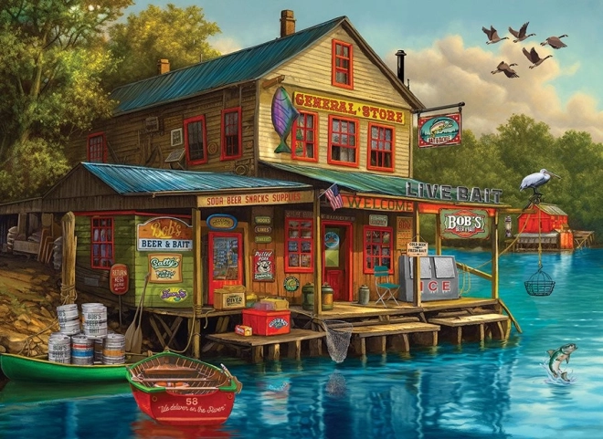 Puzzle Laden Bob's Beer & Bait 1000 Teile
