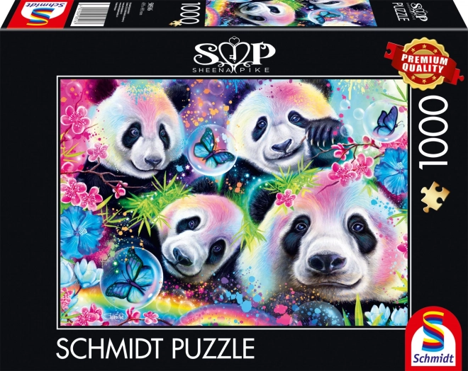 Puzzle Schmidt Neon: Pandas 1000 Teile