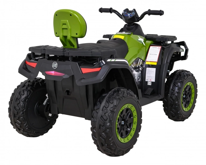 Kinder Elektro-Quad XT-Speed 4x4 grün mit EVA-Rädern und LED-Lichten