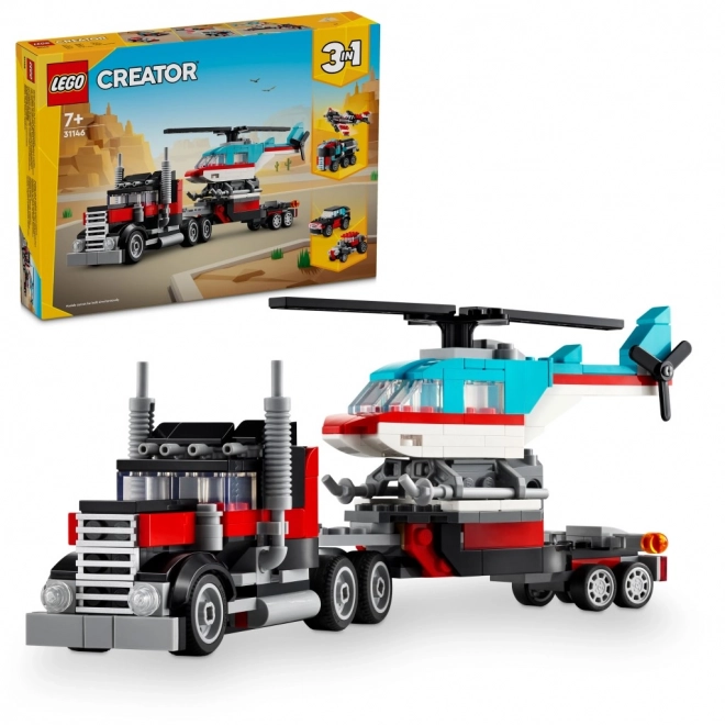 Lego Creator - Lkw mit Helikopter