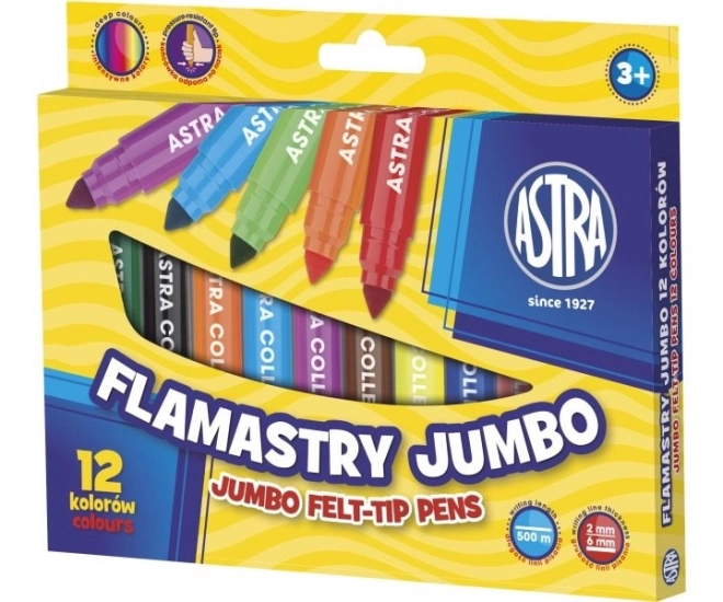 Astra Jumbo Filzstifte 12 Farben