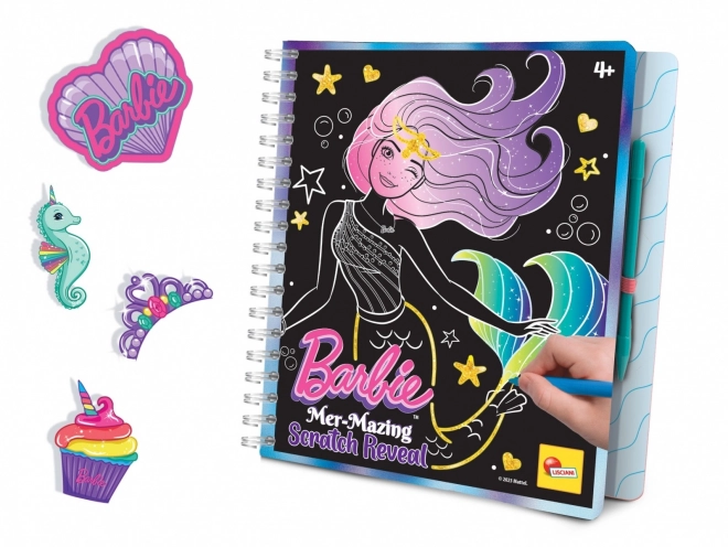 Barbie Malbuch Mer-mazing Kratzkunst