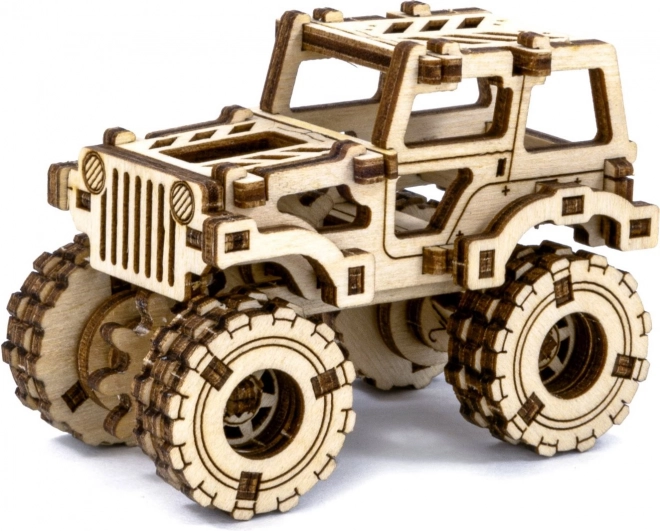 3D Holzpuzzle Superfast Monster Truck