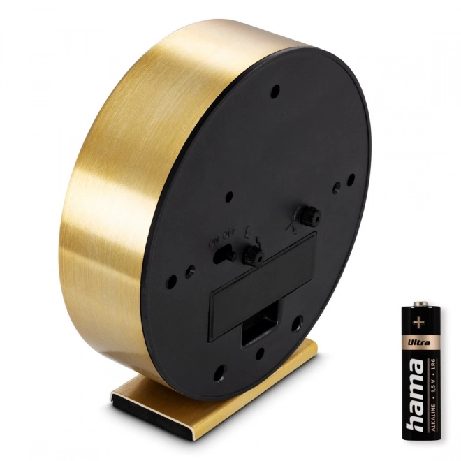 Eleganter Goldener Analogwecker