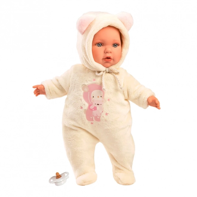 Llorens Baby Julia - Realistische Babypuppe mit Weichem Stoffkörper - 42 cm