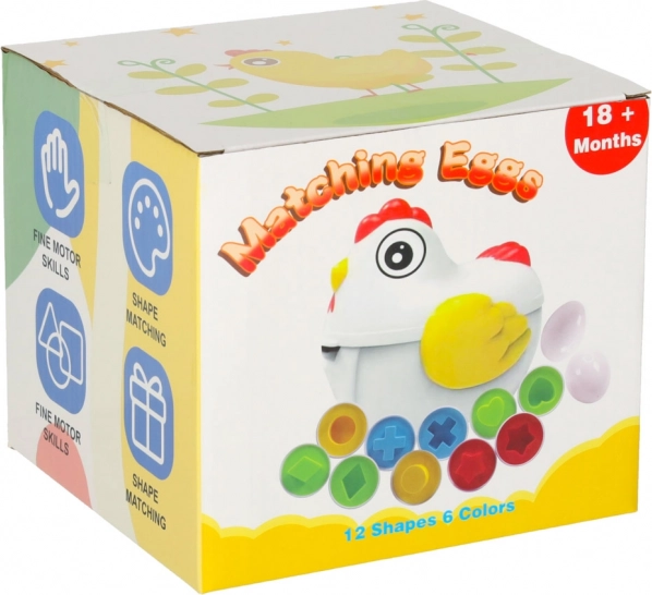 Bildungspuzzle Huhn mit Sortierer für Eiformen