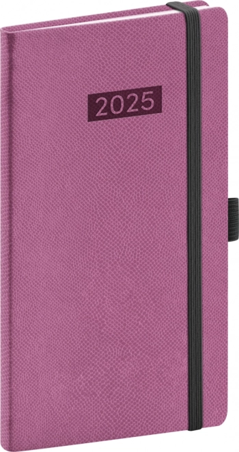 Kompakter Taschenkalender 2025 von NOTIQUE in Rosa