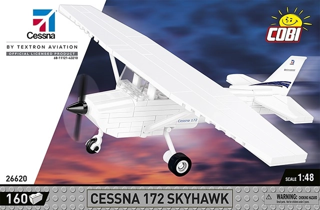 Cobi Bausteineset Cessna 172 Skyhawk 160 Steine weiß