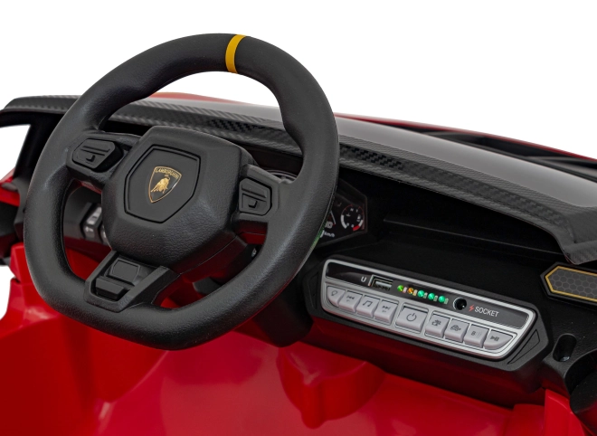 Kindersportwagen Lamborghini Invencible Rot