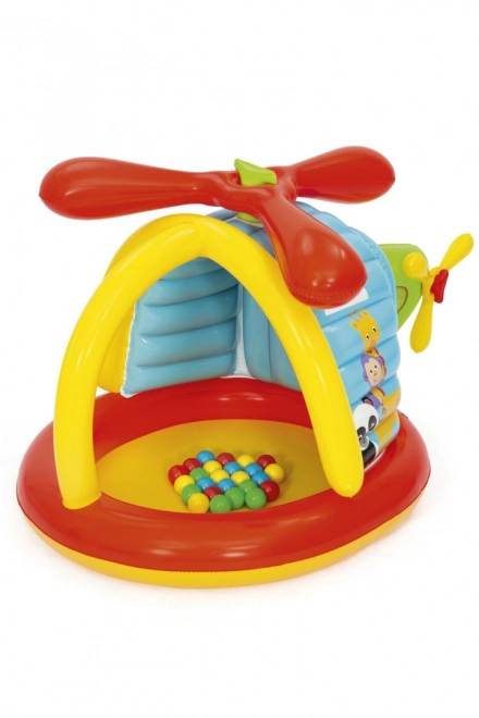 Aufblasbarer Helikopter Spielpool Fisher-Price mit Bällen