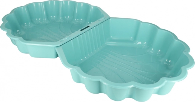 Muschel-Sandkasten 2in1 - Pool und Sandkasten mit Schließfunktion