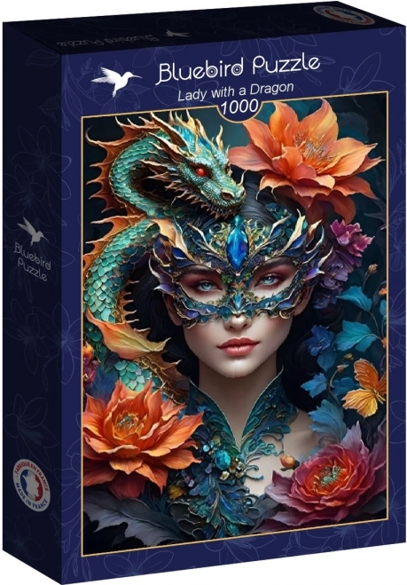 Puzzle Mädchen mit Drache 1000 Teile