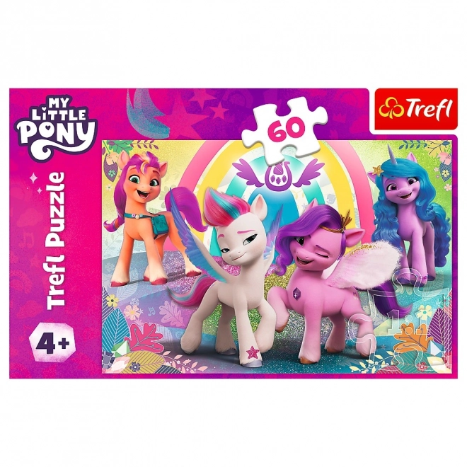 Puzzle Kucyki Pony Freundschaftswelt 60 Teile