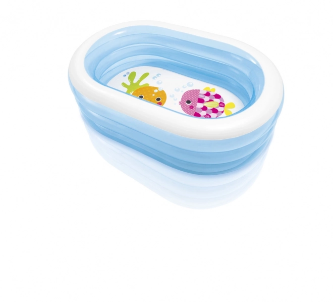 Intex Ovaler Aufblasbarer Pool mit Wasserwelt-Design