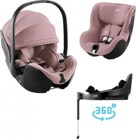 Sicherheits-Autositz Britax Römer Baby-Safe Pro Set Dusty Rose