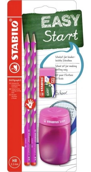 STABILO EASYgraph Schulset für Rechtshänder rosa