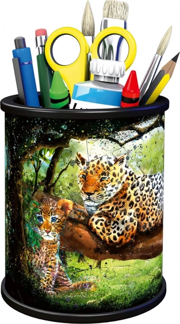 Ravensburger 3D Puzzle Stifthalter mit Leoparden-Motiv
