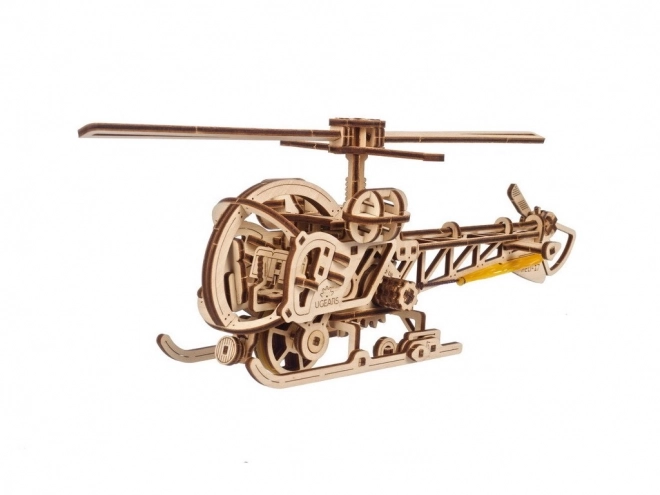 Ugears 3D Holzmechanisches Puzzle Mini Hubschrauber