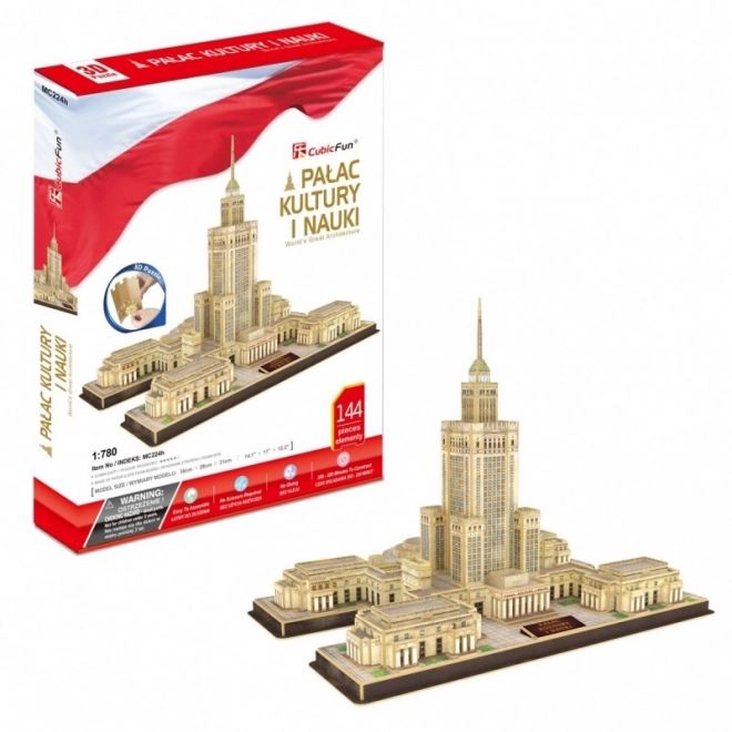 Puzzle 3D - Palast der Kultur und Wissenschaft, 144 Teile