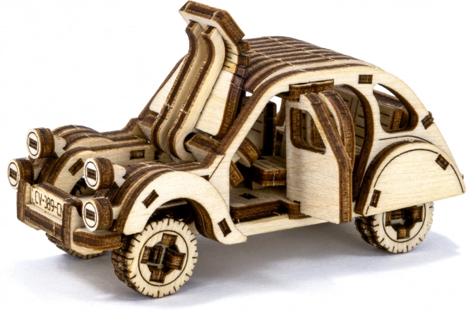 Holz-3D-Puzzle Rallyeauto Modell