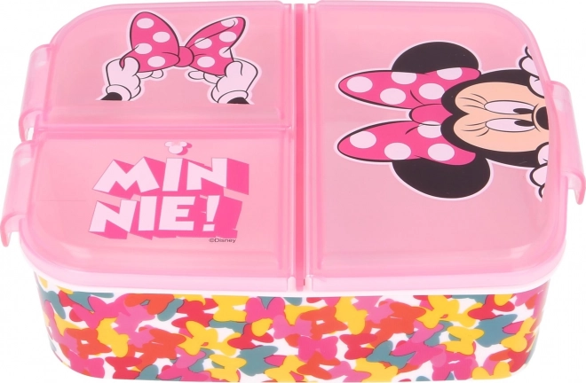 Praktische Lunchbox mit Fächern Minnie Maus