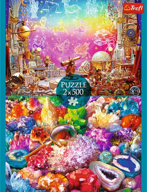 Puzzle 2x500 Kosmos und Kristalle