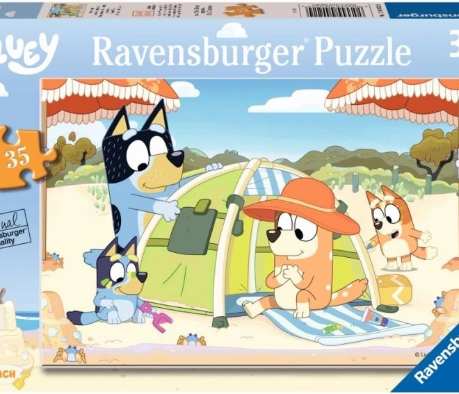 Puzzle Bluey am Strand 35 Teile