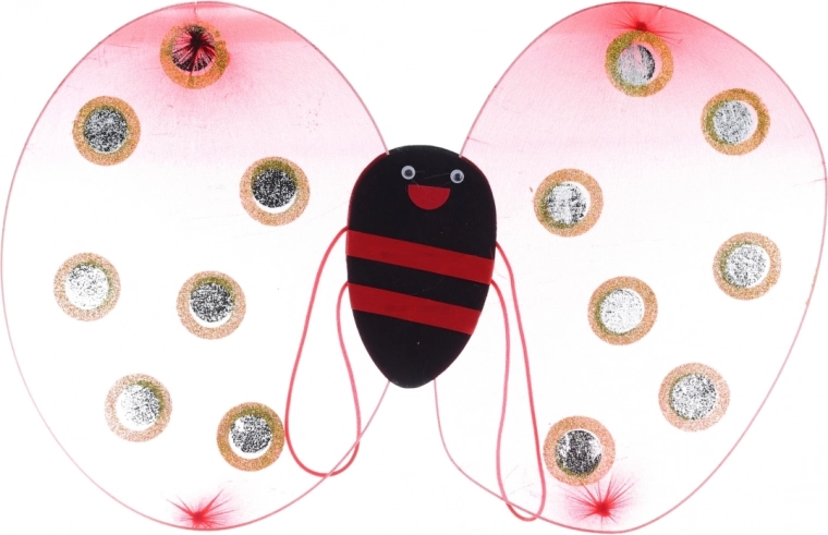 Glitzernde Flügel mit bequemen Trägern